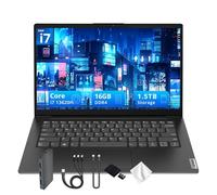 Lenovo V14 G4 14" FHD Business Laptop, Intel Core i7-13620H, 16GB DDR4, 1.5TB Storage (512GB SSD&1TB Docking Station Set), Intel UHD Graphics, 720p HD Camera, Wi-Fi 6, Win 11, Black