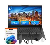 Lenovo V14 G4 14" FHD Business Laptop, Intel Core i7-13620H, 16GB DDR4, 2TB Storage (1TB SSD&1TB Docking Station Set), Intel UHD Graphics, 720p HD Camera, Wi-Fi 6, Win 11 Pro, Black