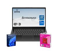 Lenovo V14 Gen 4 Business Laptop, 14" FHD Anti-Glare, 13th Intel 10-Core i7 Processor, 24GB RAM, 1TB SSD, Webcam with Privacy Shutter, Wi-Fi 6, Win 11 Pro, Black, Bundle with ADATA 512GB External SSD