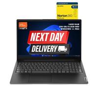 Lenovo V15 G4 AMN AMD Ryzen™ 5 7520U Laptop 39.6 cm (15.6") Full HD 16 GB LPDDR5-SDRAM 256 GB SSD Wi-Fi 5 (802.11ac) Windows 11 Pro UK English Black