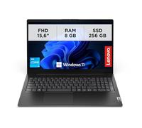 Lenovo V15 G5 IRL 15.6" Full HD Professional Laptop with Intel i3 Processors, 8GB DDR5 RAM and 256GB SSD, Windows 11 Pro - Black
