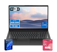 Lenovo V15 High-Performance Business Laptop, 15.6" FHD Display, 13th Gen Intel 10-Core i7-13620H, 40GB RAM, 2TB SSD, Webcam, HDMI, Wi-Fi 6, Windows 11 Pro, Bundle with ADATA 64GB USB Flash Drive