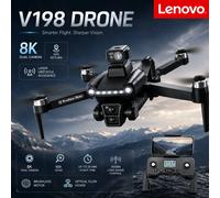 Lenovo V198 GPS Drone 8K 4K Professional FPV Brushless Motor Laser Obstacle Avoidance Optical Flow Foldable Quadcopter Aircraft Laser Avoidance-4K