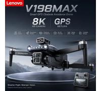 Lenovo V198MAX 8K 4K Drone Professional FPV Brushless Motor Laser Obstacle Avoidance Optical Flow Foldable Quadcopter Aircraft Normal-4K-Battery1