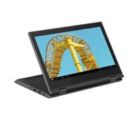 Lenovo WinBook 300e 2nd Gen Flip 82GKS00000 AMD 3015e 4GB RAM 64GB eMMC 11.6" Touchscreen Windows 10 Pro Convertible Laptop - Black - 82GKS00000