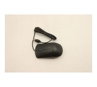 Lenovo Wired USB mouse with ergonomic full-size design 1600 dpi resolution ambidextrous grip and black finish.