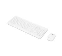 Lenovo Wireless Combo 510 – 2.4 GHz USB, Slim Full-size Keyboard, Numpad, 1200 DPI Mouse, White