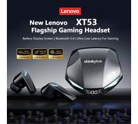 Lenovo XT53 Wireless Bluetooth Earphones TWS Headset Long Endurance HIFI Surround HD Calls Sports Waterproof Gaming Headphones GM2 Pro Max Black