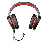 Lenovo Y Surround Sound Gaming Headset 7.1 Surround Sound Control Unit, 400 mm Neodymium Drivers, Detachable Microphone with Volume Control and Mute Y Gaming Style) Black/Red