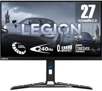 Lenovo Y27f-30-27" FHD Gaming Display (IPS, 280Hz (OD), 0.5ms MPRT, HDMI+DP, USB, DP Cable, FreeSync Premium) Tilt/Height/Rotate/Swivel Adjustment - Black