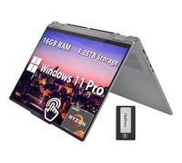 Lenovo Yoga 7 16 Inch WUXGA 2-in-1 Touch Screen Laptop, AMD Ryzen 7 8840HS, 16GB LPDDR5X, 1.28TB Storage (1TB SSD+288GB Docking Station Set), Backlit Keyboard, Fingerprint Reader