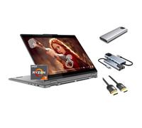 Lenovo Yoga 7 2-in-1 16" 2K Touch Laptop, AMD Ryzen 7 8840HS AI CPU (beats Ultra 7-150U), 16GB RAM, 1TB SSD + 256GB Portable SSD, Backlit, 3-in-1 External Storage Bundle, US Version KB, Win 11
