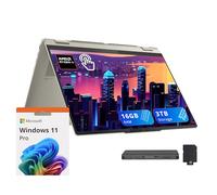 Lenovo Yoga 7 2-in-1 16" 2K Touchscreen Copilot+ PC Laptop, AMD Ryzen AI 5 340, 16GB LPDDR5X, 3TB Storage (2TB SSD+1TB Docking), Backlit Keyboard, Fingerprint, FHD IR Webcam, Win 11 Pro, Seashell