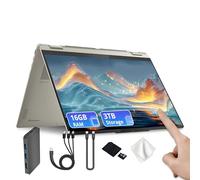 Lenovo Yoga 7 2-in-1 16" WUXGA Touchscreen Laptop, AMD Ryzen AI 5 340, 16GB LPDDR5X, 3TB Storage (2TB SSD&1TB Docking), Backlit Keyboard, Fingerprint, Wi-Fi 7, FHD Webcam, Win 11, Seashell