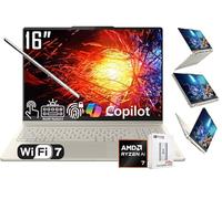 Lenovo Yoga 7 2-in-1 AI PC Copilot+ Laptop, 16" 2K LCD Touchscreen, AMD 8-Core Ryzen AI 7 350, 16GB LPDDR5X, 1TB SSD, WiFi 7, Backlit KB, Fingerprint, 1080P Webcam, W/128 PSD, Win 11 Home