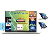 Lenovo Yoga 7 AI Powered 2-in-1 Laptop 14.0" Touchscreen OLED FHD+ Display (AMD Ryzen AI 7 350 (Beat i7-1355u), 16GB LPDDR5X, 1TB M.2 2242 PCIe SSD, Win 11P) w/MS 365 Personal, DKZ USB Port Expander