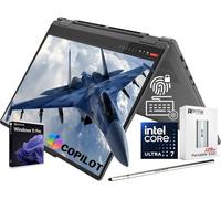 Lenovo Yoga 7i 16" AI Powered 2-in-1 Touch FHD+ Laptop, Intel 12-Core Ultra 7 155U (Beat i7-1355U), 16GB LPDDR5X RAM, 1TB SSD, Backlit, FP, FHD IR Webcam, AI Copilot, Win11 PRO, W/Portable SSD&Stylus