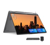 Lenovo Yoga 7i 2-in-1 16" 2K Touch Laptop, Intel Core Ultra 7 256V, 16GB LPDDR5X, 3TB(2TB SSD+1TB Docking Station), Intel Arc Graphics, Backlit KB, Fingerprint, Copilot+ PC, Wi-Fi 7, Win 11, Gray