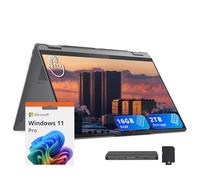 Lenovo Yoga 7i 2-in-1 16" 2K Touch Laptop, Intel Core Ultra 7 256V(>i9-13900H), 16GB LPDDR5X, 2TB(1TB SSD+1TB Docking Station), Intel Arc, Backlit KB, Fingerprint, Copilot+ PC, Wi-Fi 7, Win11Pro, Gray