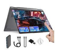 Lenovo Yoga 7i 2-in-1 16" 2K Touchscreen Laptop, Intel Core Ultra 7 256V, 16GB LPDDR5X, 3TB(2TB SSD&1TB Docking Station), Intel Arc Graphics, Numeric Keypad, Copilot+ PC, Wi-Fi 7, Win 11, Gray
