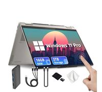 Lenovo Yoga 7i 2-in-1 16" 2K Touchscreen Laptop, Intel Ultra 5 125U, 16GB LPDDR5X, 2.28TB Storage(2TB SSD +288GB Docking Station Set), Backlit Keyboard, Fingerprint Reader, WiFi 6E, Win 11 Pro, Grey