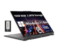 Lenovo Yoga 7i 2-in-1 16" 2K Touchscreen Laptop, Intel Ultra 5 125U, 16GB LPDDR5X, 2.28TB Storage(2TB SSD +288GB Docking Station Set), Backlit Keyboard, Fingerprint Reader, WiFi 6E, Win 11 Pro, Grey