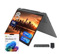 Lenovo Yoga 7i 2-in-1 16" 2K Touchscreen Laptop, Intel Ultra 7 155U, 16GB LPDDR5X, 1.28TB Storage(1TB SSD +288GB Docking Station Set), Fingerprint Reader, Backlit Keyboard, WiFi 6E, Win 11 Pro, Grey
