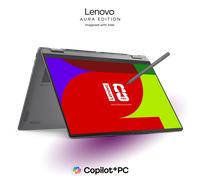 Lenovo Yoga 7i 2-in-1 Gen 11 Aura Edition 16 Intel Intel Core Ultra 7 355 Processor LPE-cores up to 3.50 GHz P-cores up to 4.70 GHz, Windows 11 Home 64, 512 GB SSD M.2 2242 PCIe Gen4 QLC - 83TECTO1WWG