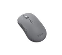 Lenovo Yoga Bluetooth Silent Mouse, 3 Level DPI Adjustment, 36 Month Battery Life, Bluetooth 5.3, 3 Device Paring, Whisper Quiet, Programmable Buttons, Smooth Finish, Luna Grey
