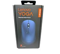 Lenovo Yoga - Silent Bluetooth Mouse (Wireless, Ergonomic, Ambidextrous, Optical IR LED Sensor, 6 Buttons, Scroll Wheel, Simultaneous Connectivity, x1 AA Battery) - Moon Grey
