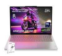 Lenovo Yoga Pro 9i 16" Laptop, 2.8K WQXG 2880x1800) OLED Touch, Intel Ultra 9-285H, NVIDIA GeForce RTX 5050, 32GB LPDDR5x RAM 1TB SSD, WiFi7, Backlit KB, Win11, Luna Grey, w/2TB USB Drive, W/GaLiMu