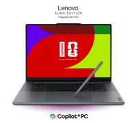 Lenovo Yoga Pro 9i Aura Edition 16 Intel Intel Core Ultra 7 356H Processor E-cores up to 3.50 GHz P-cores up to 4.70 GHz, Windows 11 Home 64, 1 TB SSD M.2 2242 PCIe Gen4 TLC - 83SFCTO1WWGB1