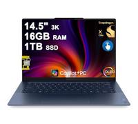 Lenovo Yoga Slim 7 Laptop 14.5" 3K OLED Touch (100% DCI-P3 1000nits HDR Peak) Qualcomm 12-core Snapdragon X Elite (Up to 45 Tops) 16GB RAM 1TB SSD for Creator Business Work Win11 ICP Hub Copilot AI