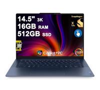 Lenovo Yoga Slim 7 Laptop 14.5" 3K OLED Touch (100% DCI-P3 1000nits HDR Peak) Qualcomm 12-core Snapdragon X Elite (Up to 45 Tops) 16GB RAM 512GB SSD for Creator Business Work Win11 ICP Hub Copilot AI