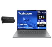 Lenovo Yoga Slim 7i Aura Edition Copilot + Laptop 15.3" Touchscreen IPS 2.8K Display (Intel Ultra 7-258V, 32GB LPDDR5X, 1TB M.2 PCIe SSD, Intel Arc 140V, Backlit KB, Win 11 Pro) w/USB-C Dock