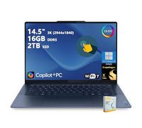 Lenovo Yoga Slim 7X Copilot+ AI PC Laptop | 14.5" 3K 90Hz OLED Touch | Snapdragon X Elite (Up to 45 NPU Tops) | 16GB DDR5 2TB SSD | for Professional Work Backlit Wi-Fi 7 Win11 Pro w/DLCA Accessory