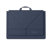 Lenovo Yoga Tote Laptop Cover with 40.6cm Display, Multi-Compartment Organizer with Sofa Stand, Lightweight Protective Polyester Microfiber Sleeve, Space Blue
