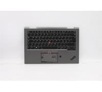 Lenovo Yoga X1 5th Keyboard Palmrest Top Cover Italian Grey Backlit 5M10Z37176