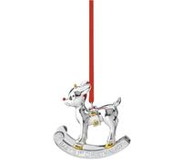 Lenox 2023 Baby's 1St Christmas Rudolph Ornament, 18/10 Steel, Metallic, 0.46