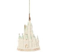 LENOX 2023 Cinderella Castle Ornament, 0.25, Ivory