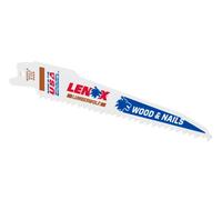 Lenox 20556676RC Lumberwolf Reciprocating Saw Blade 152 X 11 X 1.3Mm 6 Tpi (Pack 5)