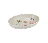 Lenox Butterfly Meadow Oval Baker, Porcelain, 0, 2.8 LB