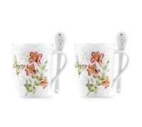 Lenox 833960 Butterfly Meadow Mugs and Spoon Set