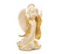 Lenox 863067 First Blessing Nativity Peace Angel Figurine, Ivory, Gold