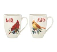 Lenox 863973 Winter Greeting 2-Piece Mr. & Mrs. Mug Set