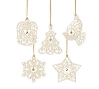Lenox 894969 Pierced Floating Jingle Bell Ornaments, Set of 5