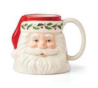Lenox 895044 Holiday Santa Mug, Multicolor, 16 oz, Christmas Drinkware