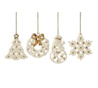 Lenox 895679 Mini Pierced Charm Ornaments, Set of 4, Christmas Ornament