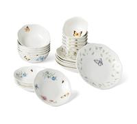 Lenox 895704 Butterfly Meadow 24-Piece Bowl Set, Porcelain, Multicolor