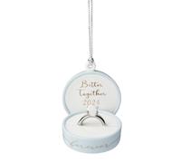 Lenox 895775 2024 Together Forever Ring Box Ornament, Christmas